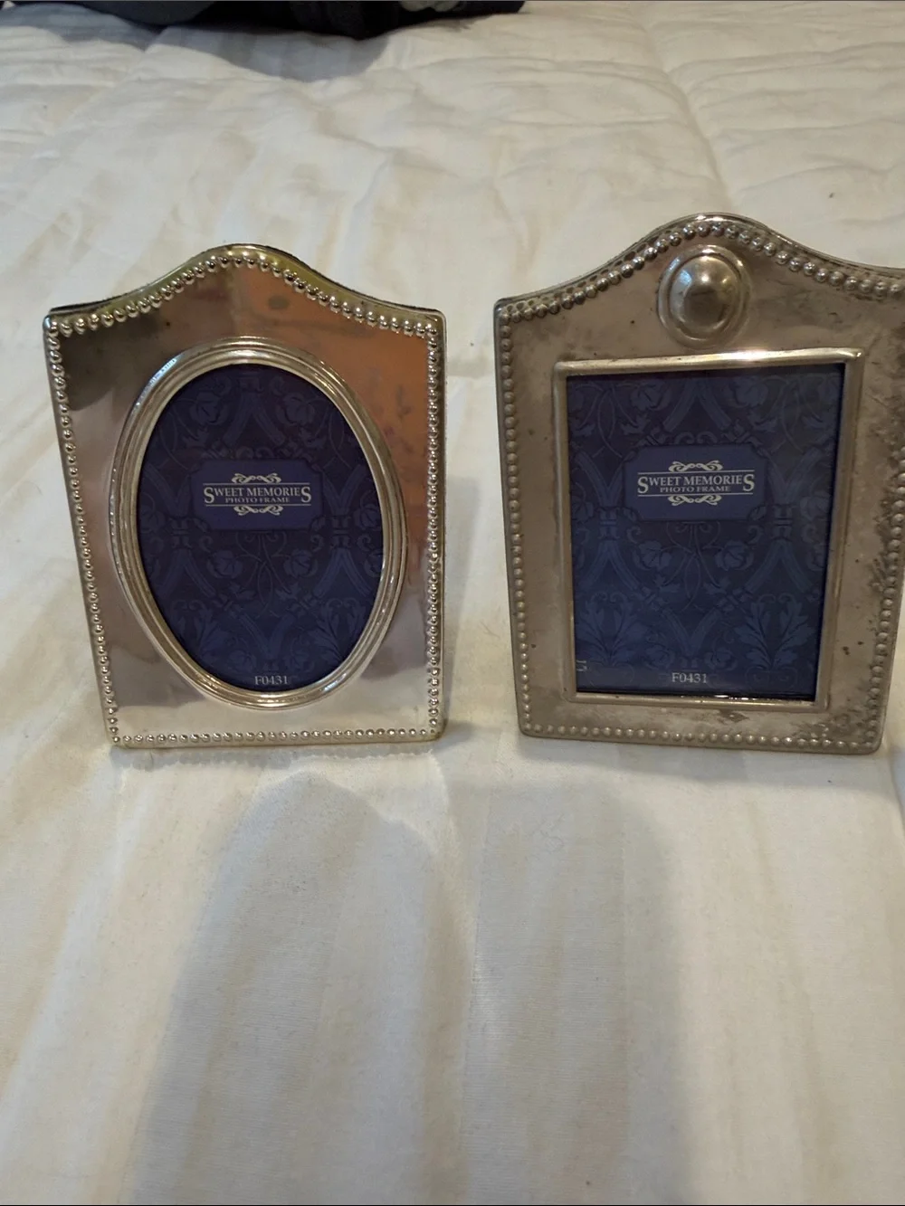 Classic silver Photo Frame Set of 2